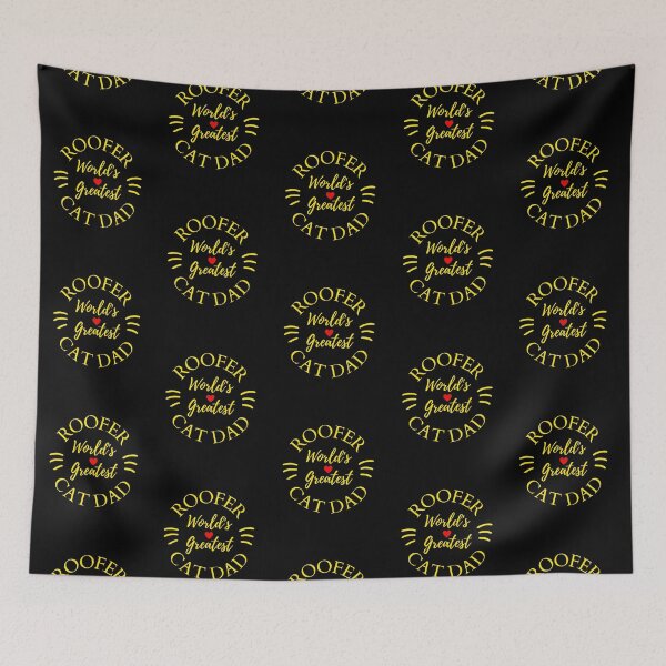 Item preview, Worlds Greatest Roofer And Cat Dad designed and sold by McThingummy.