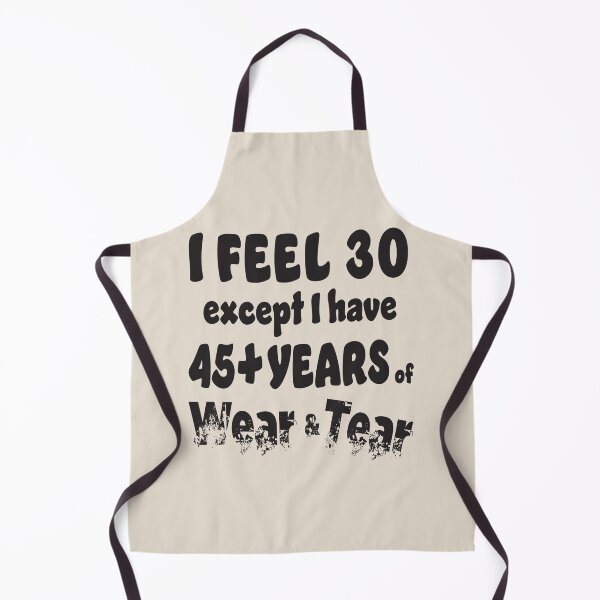 Item preview, Age - I Feel 30 with 45+ Black Words designed and sold by Karen Wood.