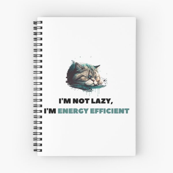 Item preview, I'm not lazy, I'm energy efficient designed and sold by Ernest Petitjean Créations.