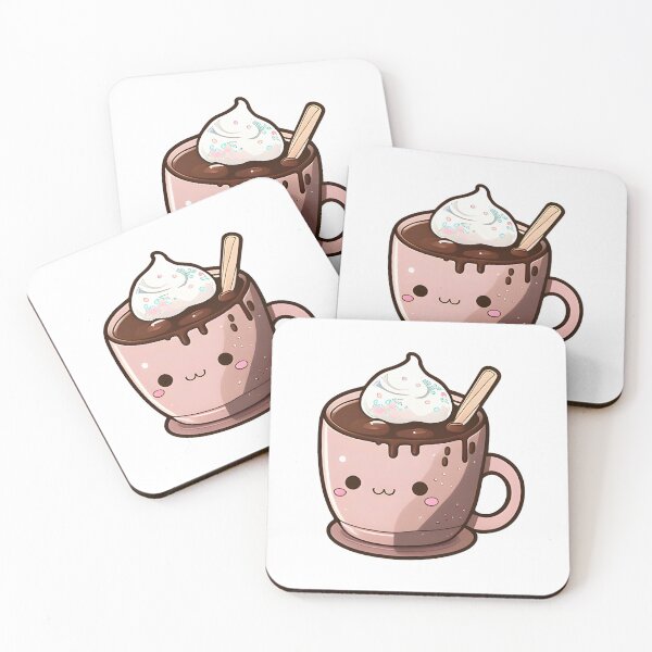 Item preview, Cacao caliente kawaii con crema batida designed and sold by ntamime.