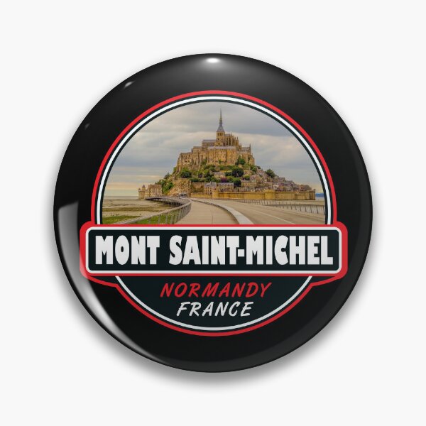 Item preview, Mont Saint-Michel France Travel Art Emblem designed and sold by KrisSidDesigns.