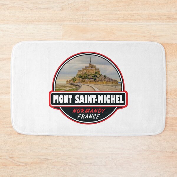 Item preview, Mont Saint-Michel France Travel Art Emblem designed and sold by KrisSidDesigns.