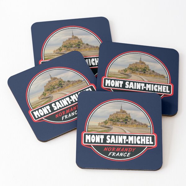 Item preview, Mont Saint-Michel France Travel Art Emblem designed and sold by KrisSidDesigns.