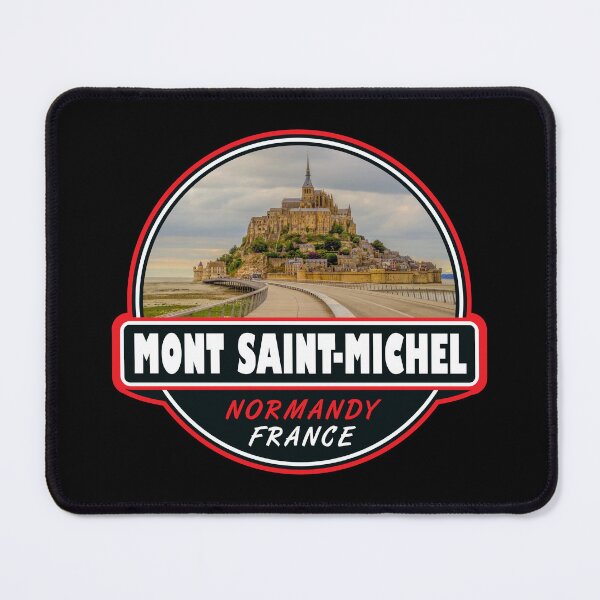 Item preview, Mont Saint-Michel France Travel Art Emblem designed and sold by KrisSidDesigns.