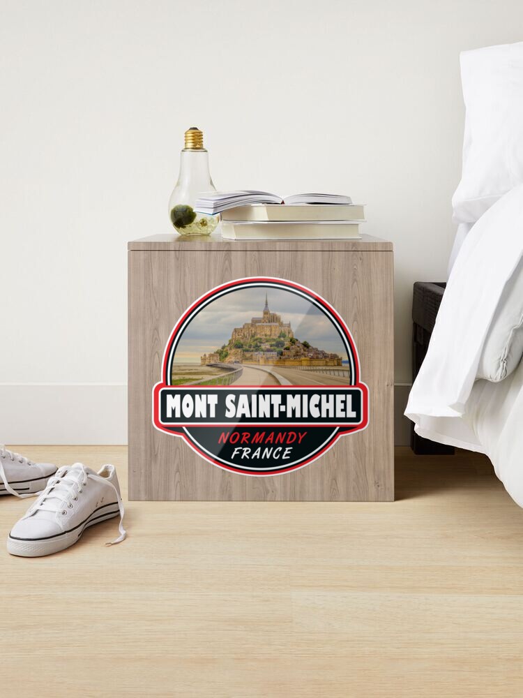 Mont Saint-Michel France Travel Art Emblem Sticker for Sale by  KrisSidDesigns