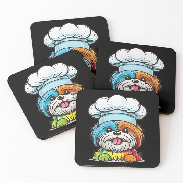 Item preview, Colorful Kawaii Bichon Shih Tzu Shichon Chef designed and sold by Leonardo Palumbo.