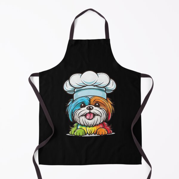 Item preview, Colorful Kawaii Bichon Shih Tzu Shichon Chef designed and sold by Leonardo Palumbo.