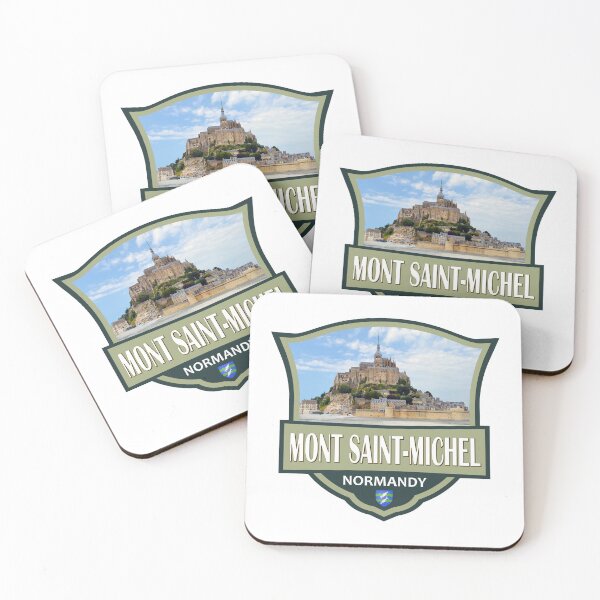 Item preview, Mont Saint-Michel France Travel Retro Badge designed and sold by KrisSidDesigns.