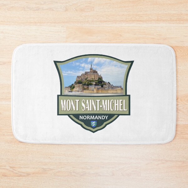 Item preview, Mont Saint-Michel France Travel Retro Badge designed and sold by KrisSidDesigns.