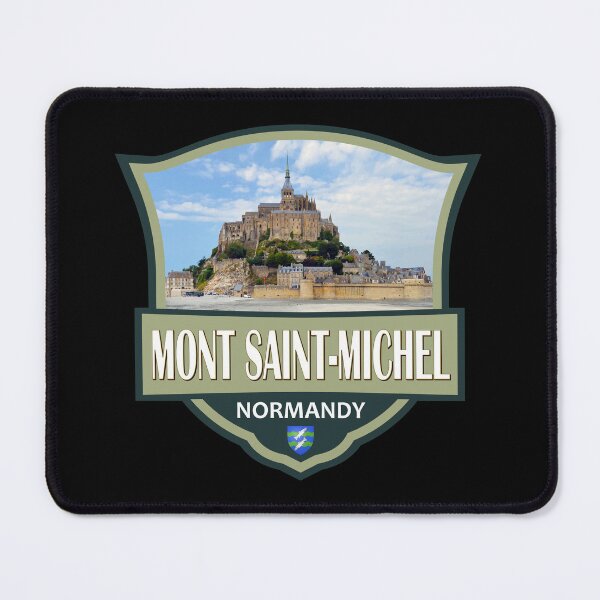 Item preview, Mont Saint-Michel France Travel Retro Badge designed and sold by KrisSidDesigns.