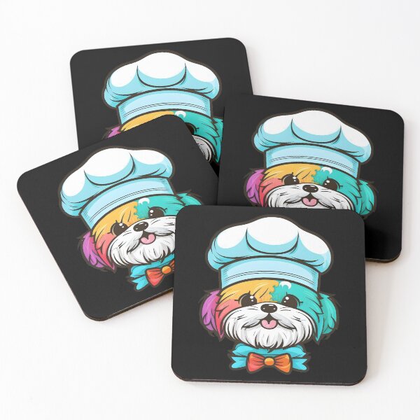 Item preview, Colorful Kawaii Bichon Shih Tzu Shichon Chef designed and sold by Leonardo Palumbo.