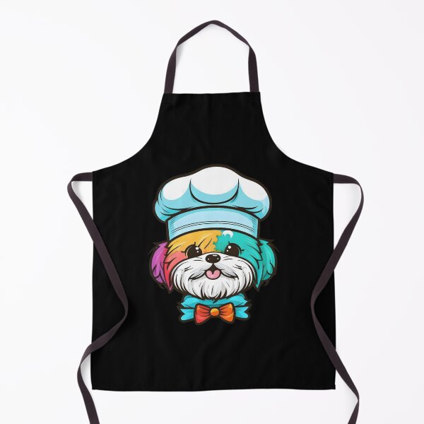 Item preview, Colorful Kawaii Bichon Shih Tzu Shichon Chef designed and sold by Leonardo Palumbo.