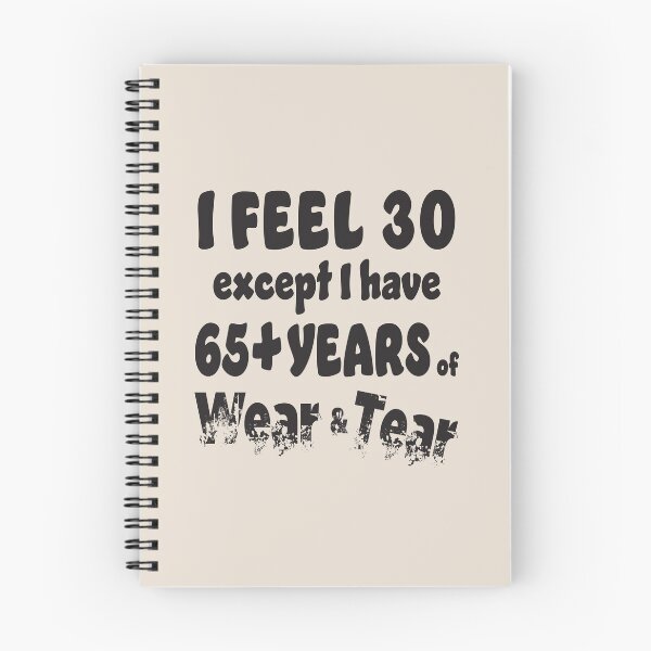 Item preview, Age - I Feel 30 with 65+ Black Words designed and sold by Karen Wood.