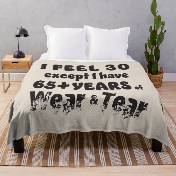 Item preview, Age - I Feel 30 with 65+ Black Words designed and sold by Karen Wood.
