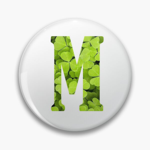 Artikelvorschau, m Botanical Monogram. Detailed CLOVERS Flowers Drawing Sticker entworfen und verkauft von Cici-Chan.