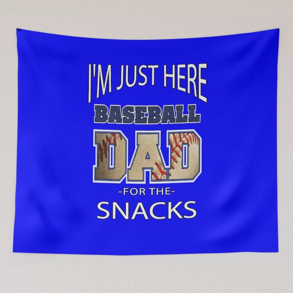 Item preview, Baseball Player Sport Design I’m Just Here For The Snacks Baseball Dad designed and sold by fantasticdesign.