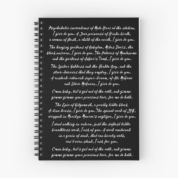 Item preview, Palaces of Montezuma - Grinderman (lyrics) designed and sold by x1brett.
