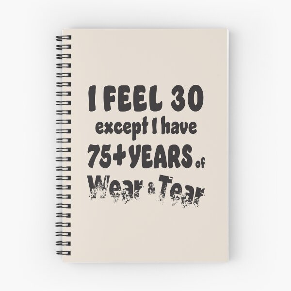 Item preview, Age - I Feel 30 with 75+ Black Words designed and sold by Karen Wood.