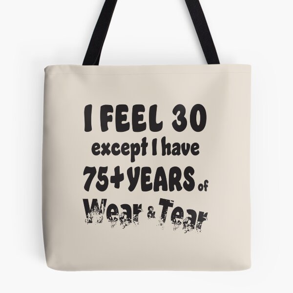 Item preview, Age - I Feel 30 with 75+ Black Words designed and sold by Karen Wood.