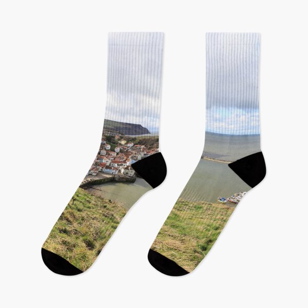 Item preview, Staithes Village And Harbour, North Yorkshire, England designed and sold by Paul Thompson Photography.