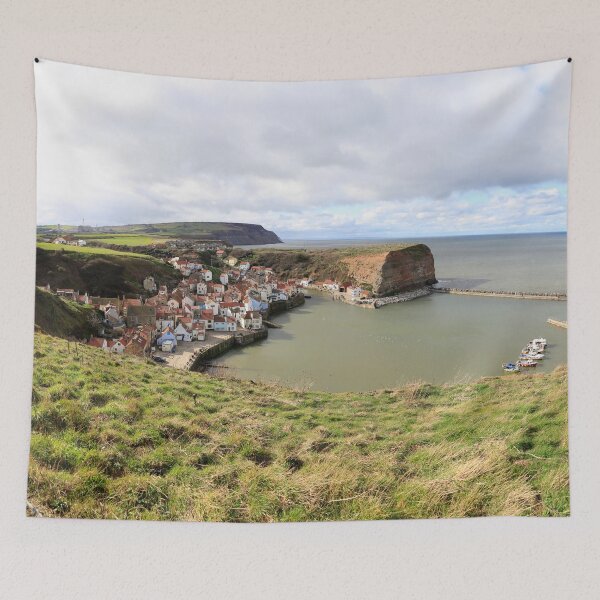 Item preview, Staithes Village And Harbour, North Yorkshire, England designed and sold by Paul Thompson Photography.