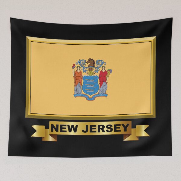 Item preview, NEW JERSEY Flag Gifts, Masks, Stickers & Products (N) designed and sold by mpodger.