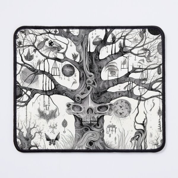 Item preview, Haunted Tree of Life Spooky Goth Design designed and sold by Lori Brown.