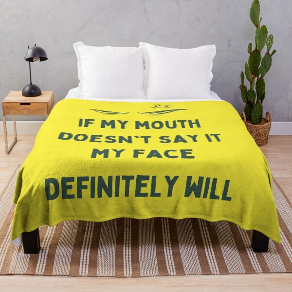 Item preview, If My Mouth Doesn´t Say It My Face Definitely Will. Funny Nonverbal Communication designed and sold by Rebel-Design.