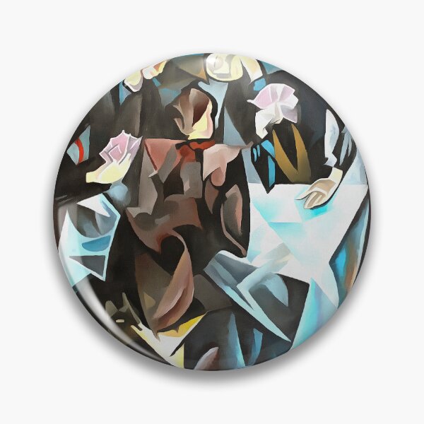 Item preview, Three Men Playing Cards  Geometric Art After Rockline designed and sold by taiche.