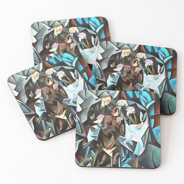 Item preview, Three Men Playing Cards  Geometric Art After Rockline designed and sold by taiche.