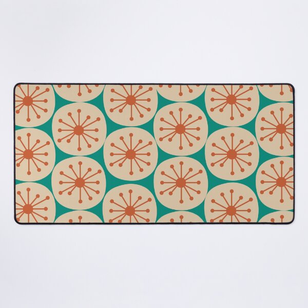 Item preview, Atomic Retro Dots - Midcentury Modern Pattern in Mid Mod Burnt Orange, Beige, and Turquoise Teal designed and sold by kierkegaard.
