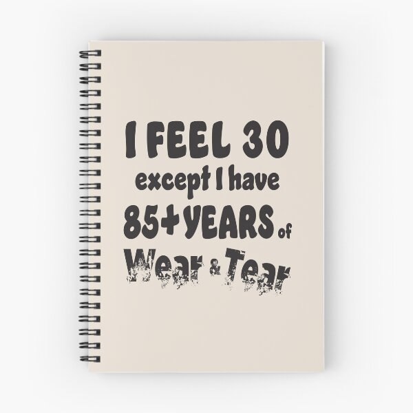 Item preview, Age - I Feel 30 with 85+ Black Words designed and sold by Karen Wood.