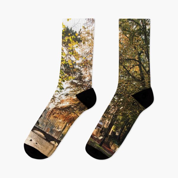 Item preview, Bourton on the Water Autumn Trees Cotswolds designed and sold by AndyEvansPhotos.