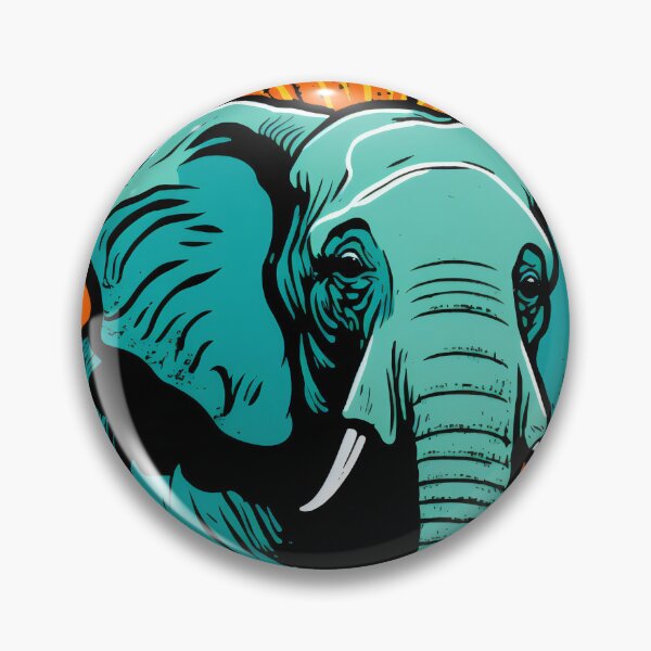 Item preview, Elephant Colorful Art in Comic Style designed and sold by Animal  Masterpieces.