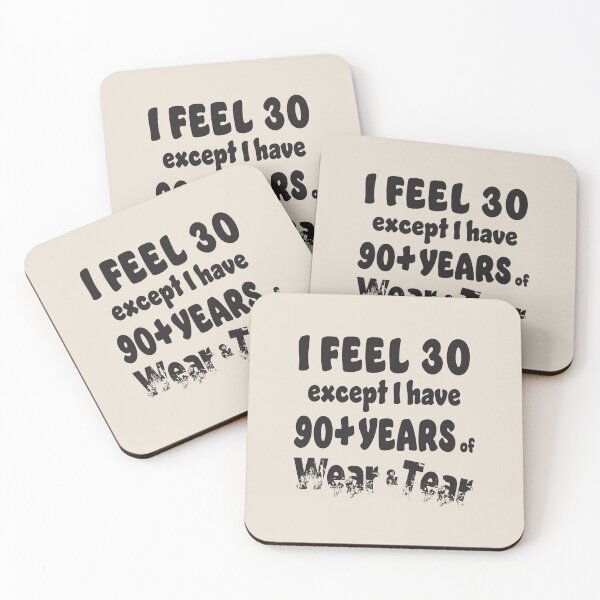 Item preview, Age - I Feel 30 with 90+ Black Words designed and sold by Karen Wood.