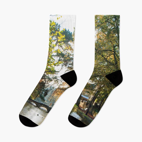 Item preview, Bourton on the Water Autumn Trees Cotswolds designed and sold by AndyEvansPhotos.
