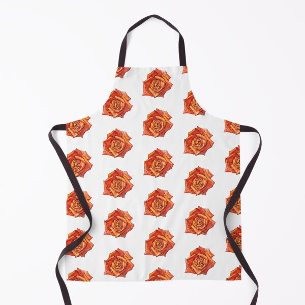 Item preview, Watercolor Orange Rose designed and sold by AquarellChill.