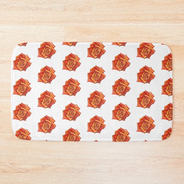 Item preview, Watercolor Orange Rose designed and sold by AquarellChill.