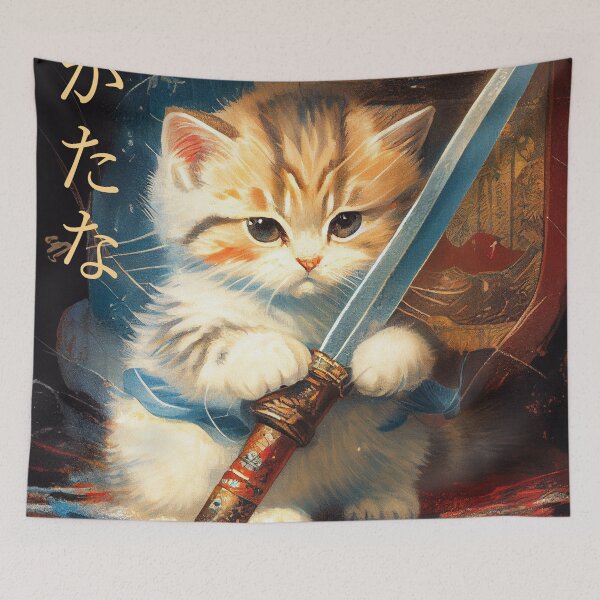 Item preview, catana, katana cat designed and sold by Rosiere Donahue ⭐️ ⭐️ ⭐️ ⭐️ ⭐️.