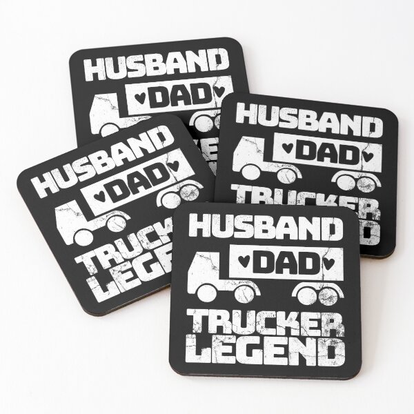 Item preview, Husband Dad Trucker Legend, Funny Tracker Gifts, Trucker Dad designed and sold by DADA635.