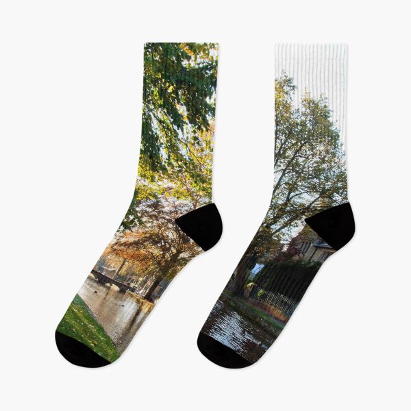 Item preview, Bourton on the Water Autumn Trees Cotswolds designed and sold by AndyEvansPhotos.