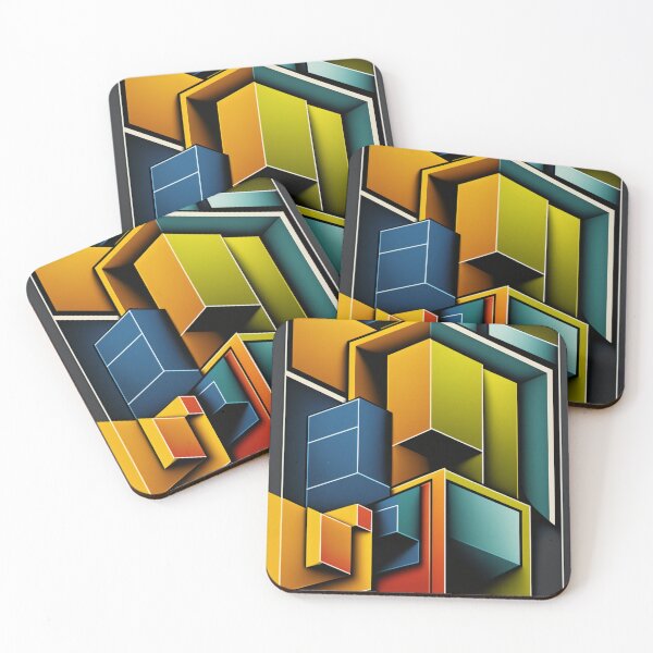 Artikelvorschau, Farbiges geometrisches Muster entworfen und verkauft von G-M-Designs.