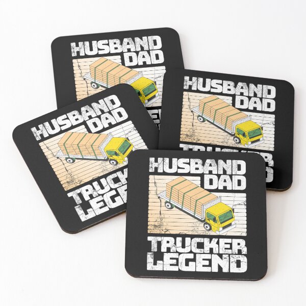 Item preview, Husband Dad Trucker Legend, Funny Tracker Gifts, Trucker Dad designed and sold by DADA635.