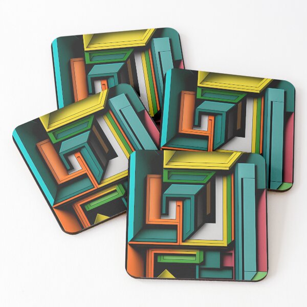Artikelvorschau, Farbiges geometrisches Muster entworfen und verkauft von G-M-Designs.