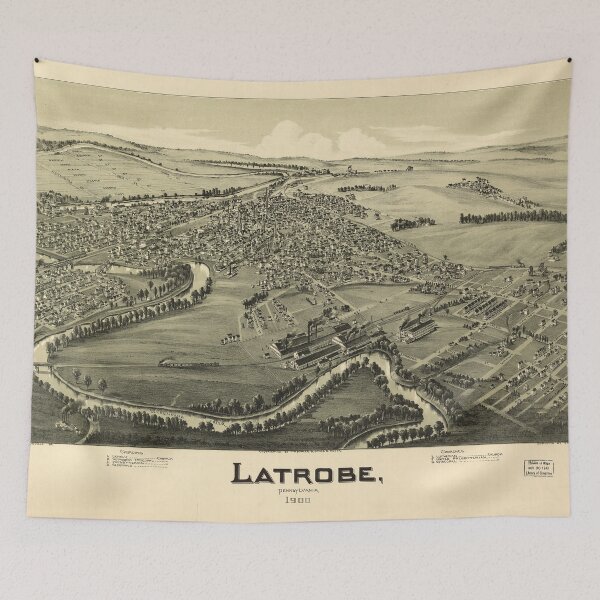 Artikelvorschau, Latrobe, Pennsylvanien (1900) entworfen und verkauft von allhistory.