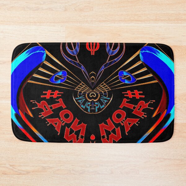 Item preview,  PLAY GUITAR NOT WAR  - GEOMETRIC ABSTRACT MUSIC PEACE & LOVE SLOGAN. designed and sold by Ralek.