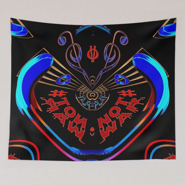 Item preview,  PLAY GUITAR NOT WAR  - GEOMETRIC ABSTRACT MUSIC PEACE & LOVE SLOGAN. designed and sold by Ralek.