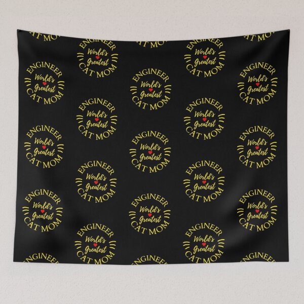 Item preview, Worlds Greatest Engineer and Cat Mom designed and sold by McThingummy.