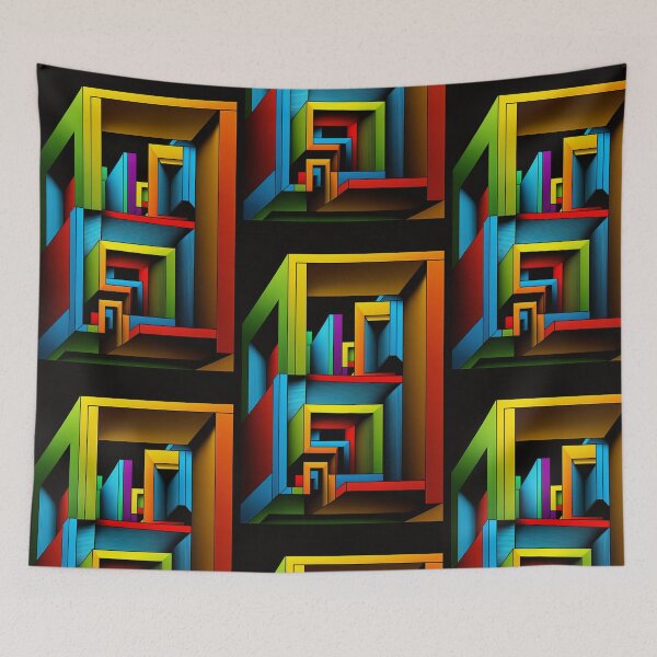 Artikelvorschau, Farbiges geometrisches Muster entworfen und verkauft von G-M-Designs.