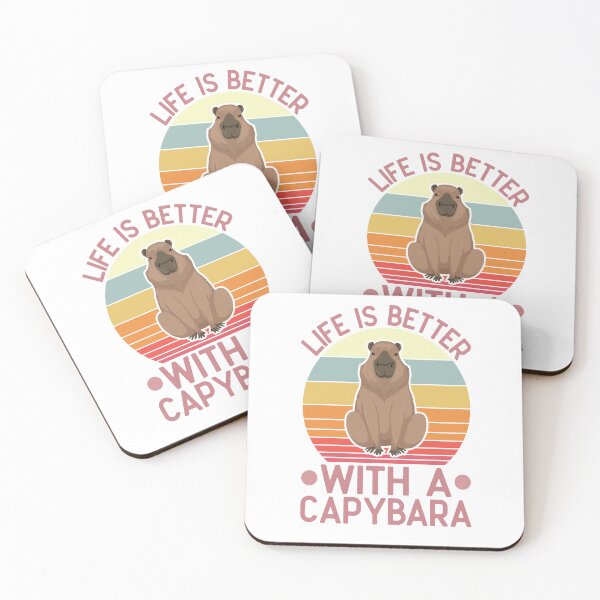 Item preview, Life is better with a capybara designed and sold by LunaraPaws.